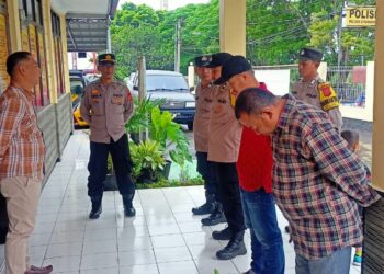 Gelar Apel Pagi Polsek Citamiang Sebagai Bentuk Kedisiplinan.