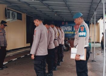 Gelar Apel Pagi Polsek Citamiang Sebagai Bentuk Kedisiplinan.