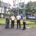 Cegah Aksi Kejahatan, Anggota Bhabinkamtibmas berikan Himbauan Kamtibmas Kepada Security