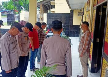Sebagai Bentuk Kedisiplinan Polsek Citamiang Gelar Apel Pagi
