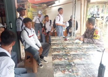 Bhabinkamtibmas Polsek Sukaraja Berikan Himbauan Kamtibmas Kepada Pelajar
