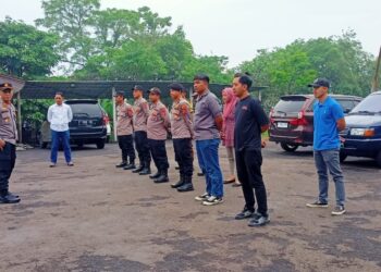 Polsek Citamiang Gelar Apel Pagi Sebagai Bentuk Kedisiplinan.