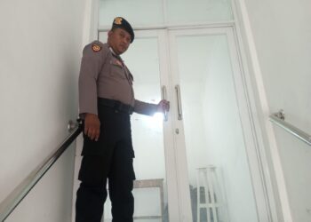 Pantau Keamanan Logistik Pemilu 2024, Polsek Cisaat Kontrol PPK