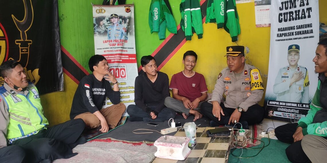 Polsek Sukaraja Polres Sukabumi Kota Laksanakan Kegiatan Jum’at Curhat Dan Ngariung Sareng Kapolsek