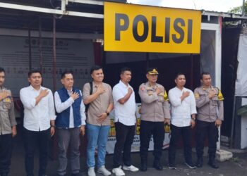 Polsek Citamiang Ploting Personil Amankan Gudang Logistik KPU Kota Sukabumi 24 Jam.