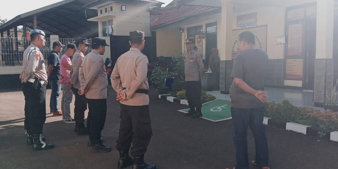 Sebagai Bentuk Kedisiplinan Gelar Apel Pagi Polsek Citamiang