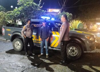 Patroli Strong Point Malam Hari Wujudkan Situasi Kamtibmas Yang Aman Dan Kondusif