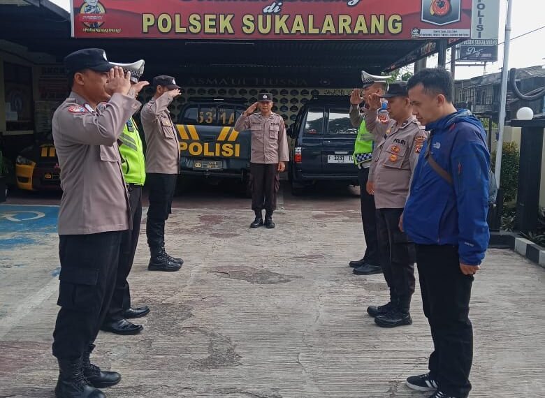 Serah Terima Piket Penjagaan & Piket Fungsi Polsek Sukalarang Polres Sukabumi Kota