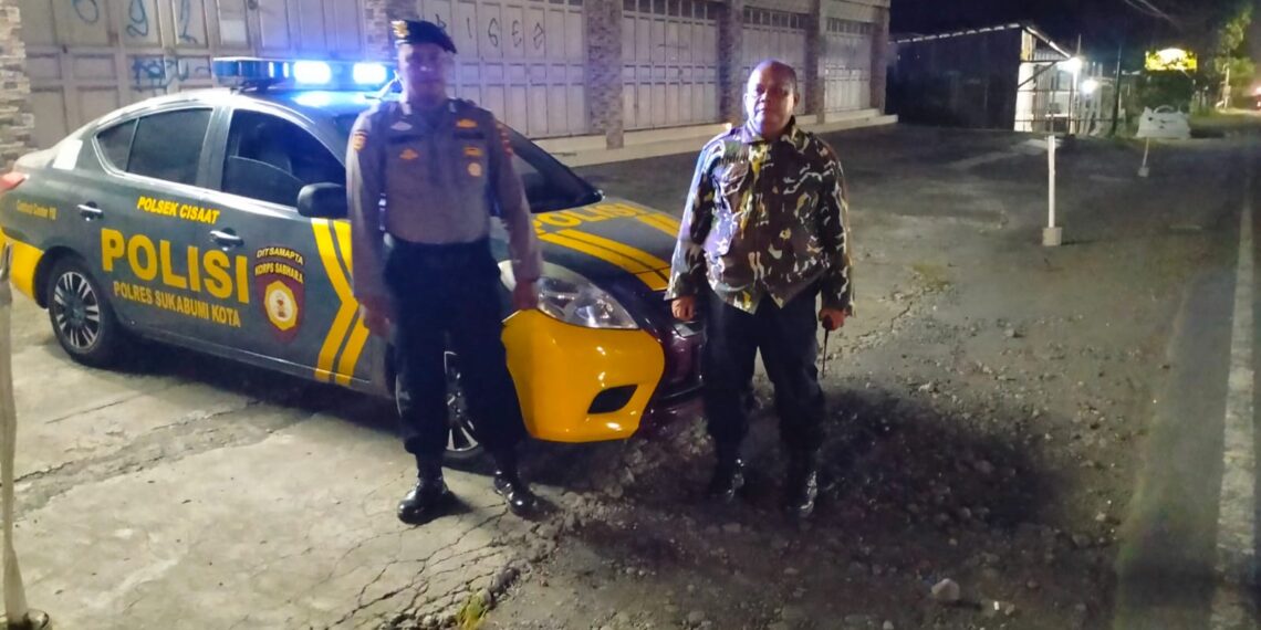 Tingkatkan Keamanan di malam hari, Polsek Cisaat Gelar Patroli KRYD