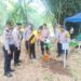 Polsek Lembursitu Laksanakan Monitoring Kegiatan Karya Bhakti Penghijauan (Tanam Pohon) Dan Pembersihan Sungai Cimandiri