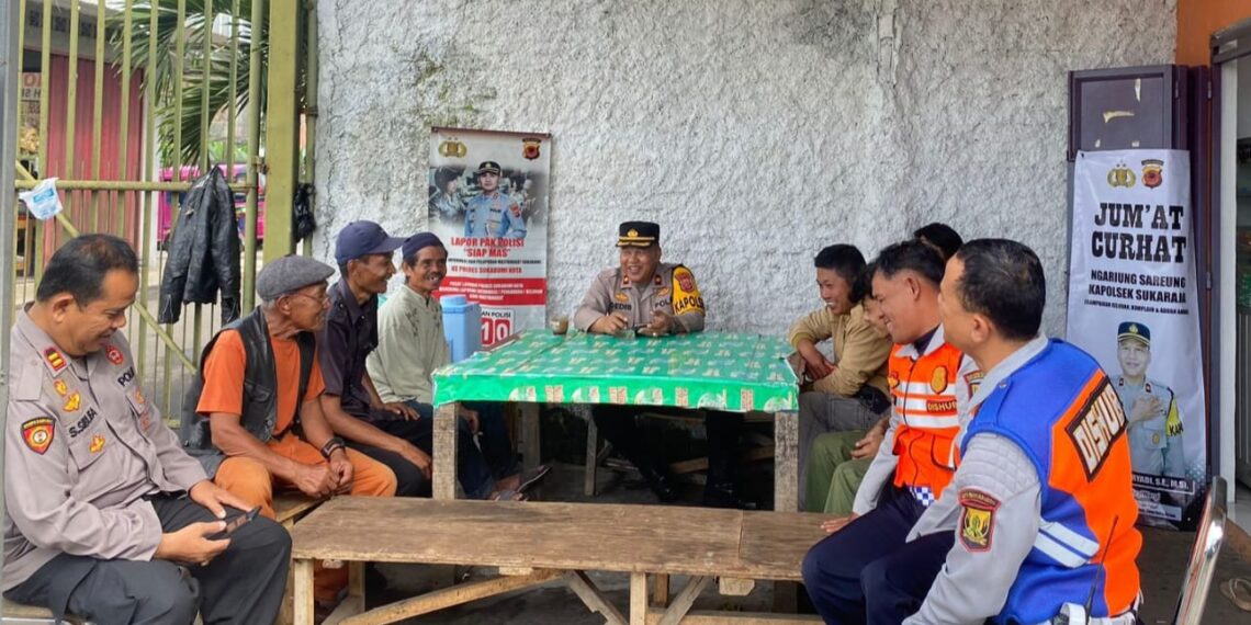 Polsek Sukaraja Polres Sukabumi Kota Laksanakan Kegiatan Jum’at Curhat Dan Ngariung Sareng Kapolsek