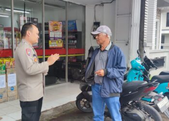 Bhabinkamtibmas Polsek Sukaraja Tingkatkan Patrol Sambangi Tempat-Tempat Keramaian