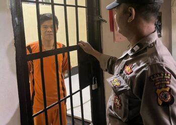 Pastikan Aman Terkendali, KSPK Polsek Sukalarang Cek dan Kontrol Tahanan