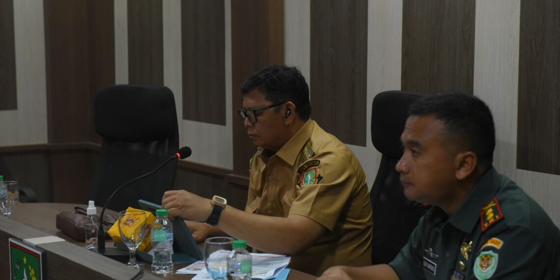 Pj. Wali Kota Sukabumi Hadiri Vicon Rakor Pengendalian Inflasi Tingkat Daerah