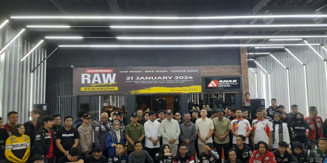 Kapolsek Warudoyong Pimpin Pengamanan  Kegiatan Grand Opening RAW Garage, ANAS Motorcycle Apparel, Basement Coffee & Eatery dan Kampung Peradaban Sungai