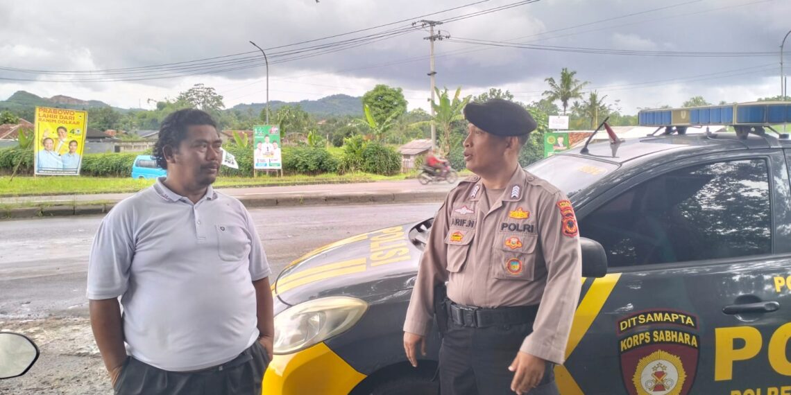 Ciptakan Cooling System Jelang Pemilu Polsek Cisaat Intensifkan Patroli