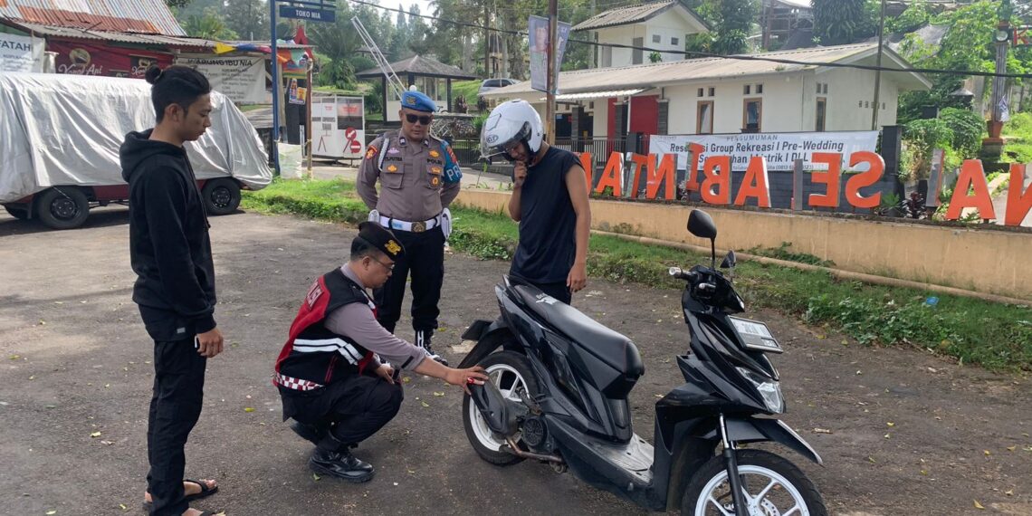Polsek Sukabumi Laksanakan Giat Antisipasi Knalpot Tidak Sesuai Standar