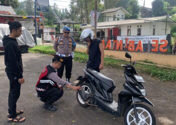 Polsek Sukabumi Laksanakan Giat Antisipasi Knalpot Tidak Sesuai Standar