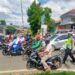 Polsek Warudoyong Gatur Lalu Lintas Paska melintas Kereta Api Pangrango