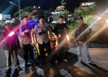 Patroli Strong Point Malam Hari Wujudkan Situasi Kamtibmas Yang Aman Dan Kondusif