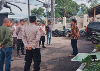Polsek Citamiang Gelar Apel Pagi Sebagai Bentuk Kedisiplinan.