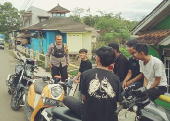 Tingkatkan Kerja Sama Antara Kepolisian Dengan Masyarakat Polsek Cireunghas Sampaikan Imbauan Kamtibmas