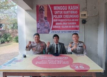 Pelaksanaan Kegiatan Pengamanan Minggu Kasih Polsek Cireunghas