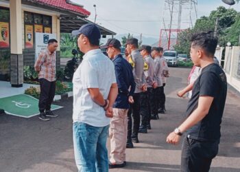 Gelar Apel Pagi Polsek Citamiang Sebagai Bentuk Kedisiplinan