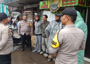 Jelang Pemilu,Unit Samapta Polsek Cisaat  Intensifkan Patroli Dialogis