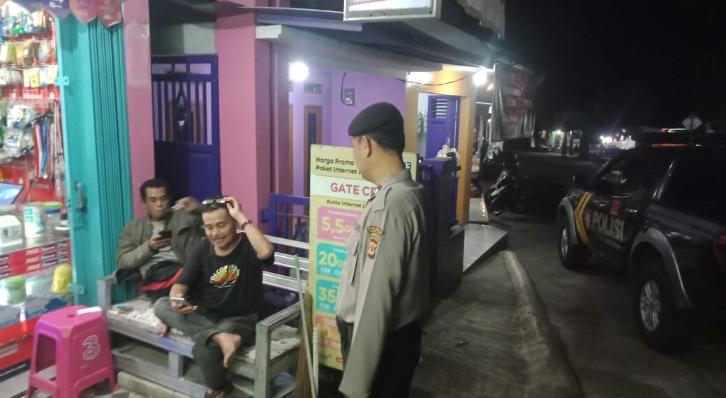 Cegah Gangguan Kamtibmas Polsek Cibeureum Pertajam Patroli Malam Hari