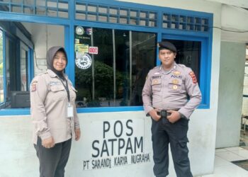 Polsek Cisaat  Patroli Dialogis dengan Security