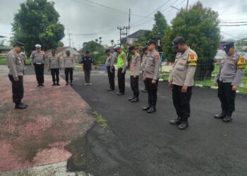 Gelar Apel Pagi Polsek Warudoyong Sebagai Bentuk Kedisiplinan.