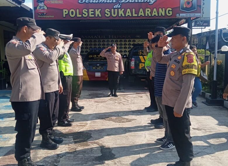 Serah Terima Piket Penjagaan & Piket Fungsi Polsek Sukalarang Polres Sukabumi Kota