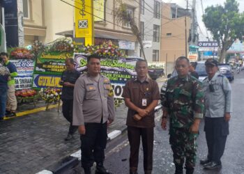 Anggota Bhabinkamtibmas Polsek Warudoyong berikan Himbauan Kamtibmas Kepada Security