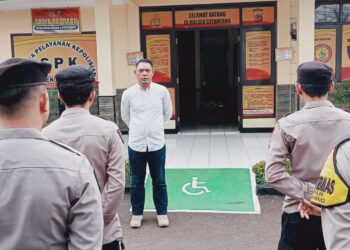 Gelar Apel Pagi Polsek Citamiang Sebagai Bentuk Kedisiplinan.