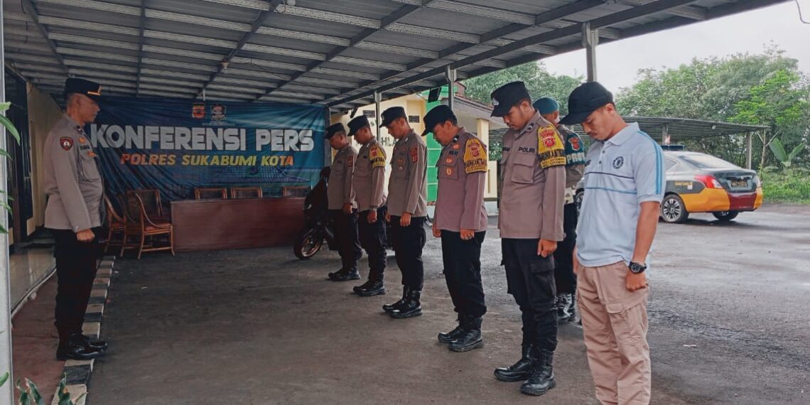 Polsek Citamiang Gelar Apel Pagi Sebagai Bentuk Kedisiplinan.
