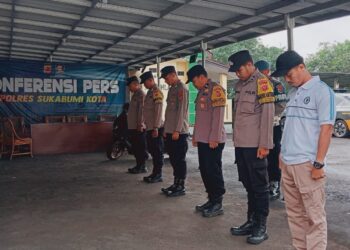 Polsek Citamiang Gelar Apel Pagi Sebagai Bentuk Kedisiplinan.