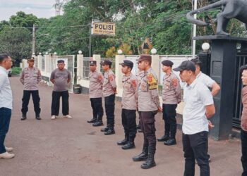 Polsek Citamiang Gelar Apel Pagi Sebagai Bentuk Kedisiplinan.