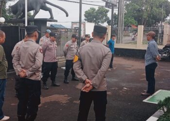 Polsek Citamiang Gelar Apel Pagi Sebagai Bentuk Kedisiplinan.