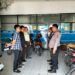 Cegah Aksi Kejahatan, Anggota Bhabinkamtibmas berikan Himbauan Kamtibmas Kepada Security