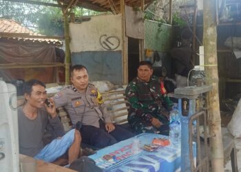 Patroli Sinergitas Tni-Polri Menyambangi Objek Vital Di Wilayah Hukum Polsek Lembursitu