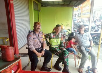 Datangi Warga Langsung, Babinkamtibmas Berikan Himbauan Gukamtibmas