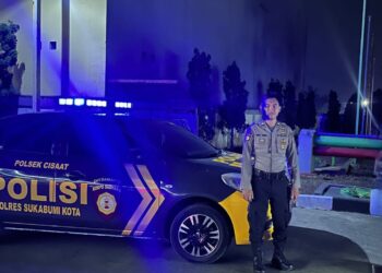 Gelar Patroli KRYD Polsek Cisaat Antisipasi Kejahatan di Malam Hari