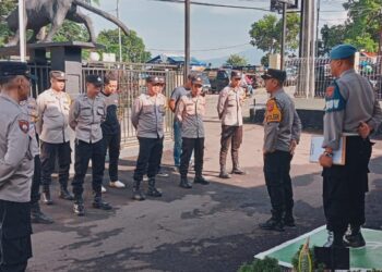 Polsek Citamiang Gelar Apel Pagi Sebagai Bentuk Kedisiplinan.