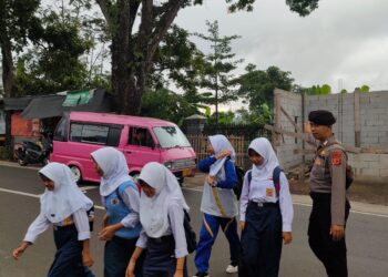 Kegiatan Penjagaan Dan Pengaturan (Gatur) Pagi Polsek Sukaraja