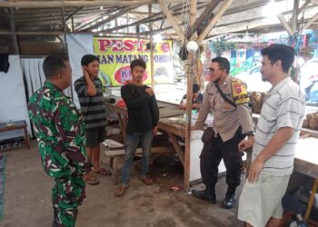 Sinegritas  TNI POLRI  Sambangi  Warga Berikan Himbauan Pesan Kamtibmas