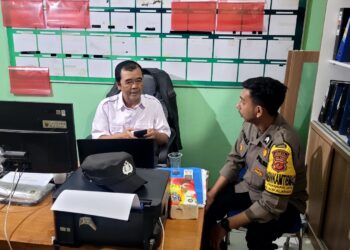 Bhabinkamtibmas Desa Prianganjaya Sampaikan Pesan Kamtibmas