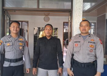 Polsek Citamiang Ploting Personil Amankan Gudang Logistik KPU Kota Sukabumi 24 Jam.