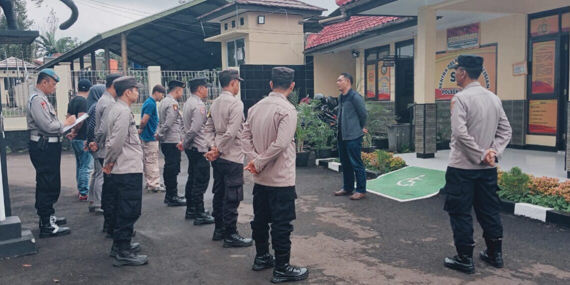 Laksanakan Apel Pagi Polsek Citamiang Tekankan Sikap Kedisiplinan