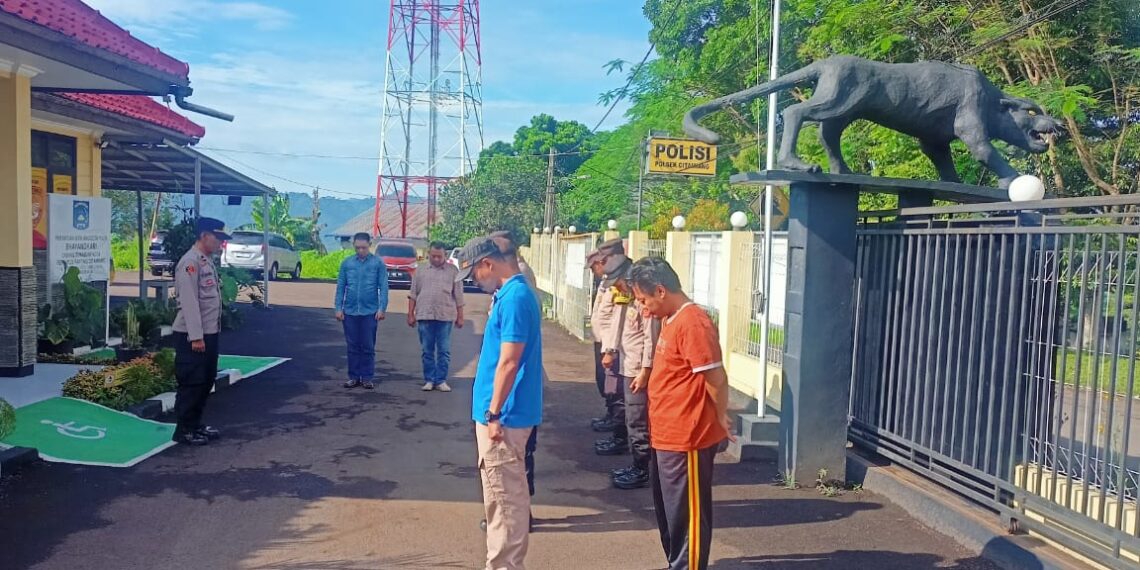 Polsek Citamiang Gelar Apel Pagi Sebagai Bentuk Kedisiplinan.
